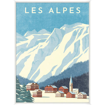 «Ski Style Graphic 2» par Nathan Turner - Cadre photo unique, impression