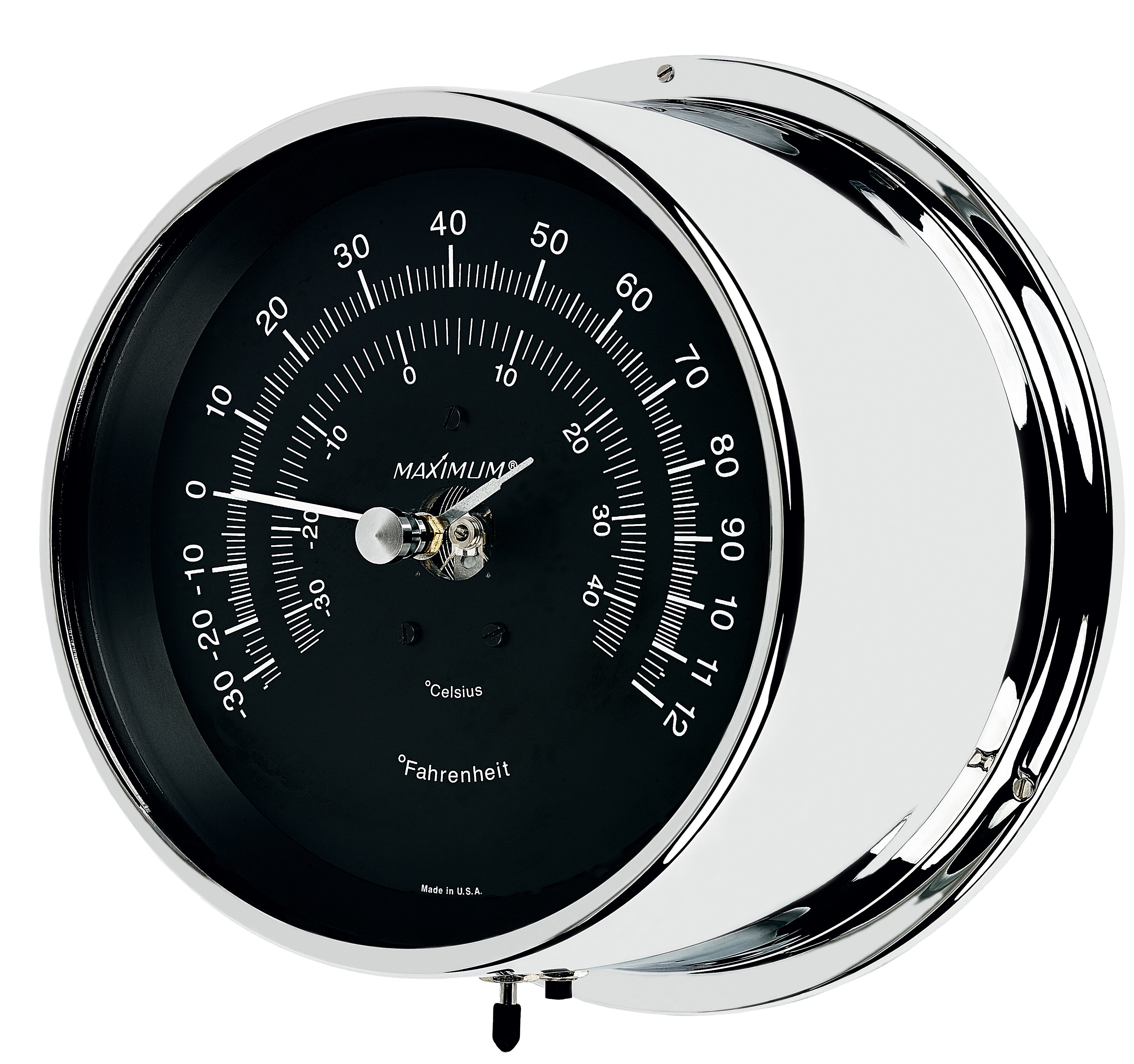 Chromed Hygrometer Mini with needle