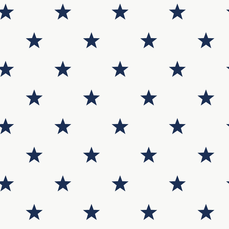 Kids and Teens Collection Stars Wallpaper, Navy