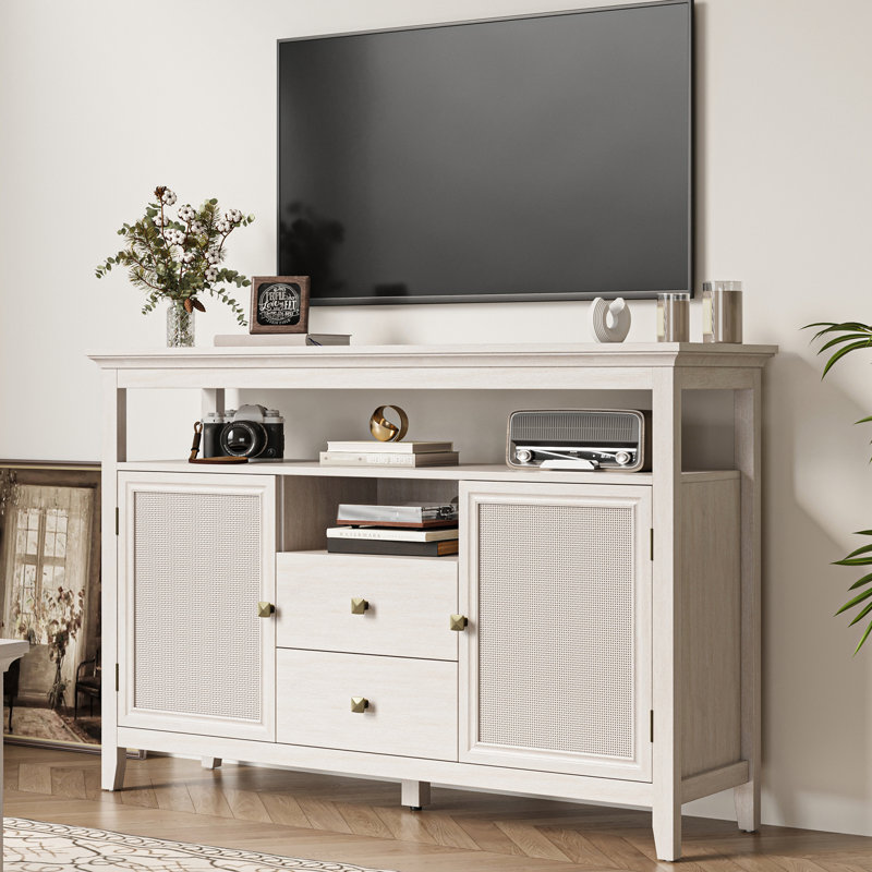 52.8" Rattan Sideboard