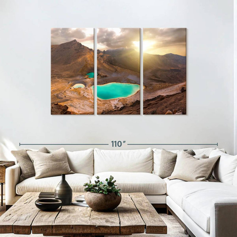 Nicci Sunkissed Emerald Lakes, 48" H x 74" W