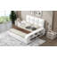 Lit plateforme avec rangement en cuir Ignram-583005773