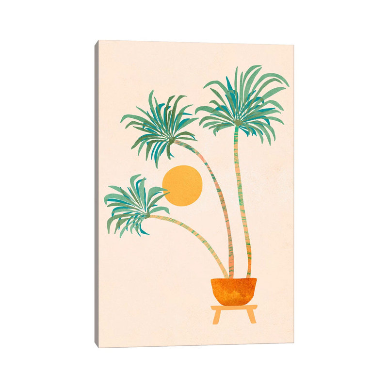 So-Cal Palms - Wrapped Canvas Print, 30.48cm H x 20.32cm W x 1.91cm D