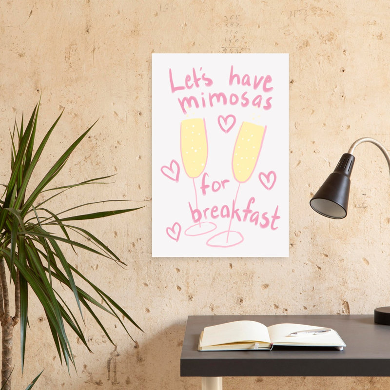 Morning Mimosas 1 Piece Wrapped Canvas Wall Art, 60.96 cm H x 40.64 cm W