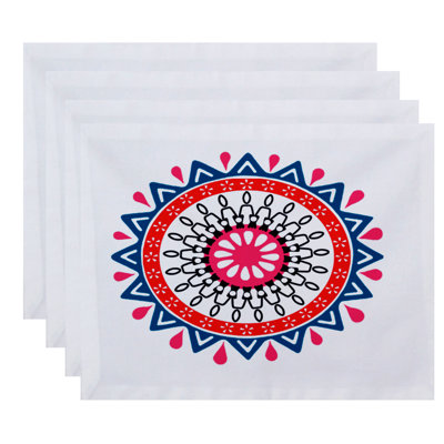 Alfreda Polyester Geometric Rectangle Placemat