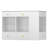 Closet Island With 6 Drawers, Wardrobe Armoire Bedroom Island With Glass Display Top And Open Shelves, Jewelry Storage Vanity Island With Compartments, Walk-In Closet Island For Cloakroom, White-1021819755