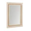 Indo Rectangle Solid Wood Beveled Mirror