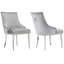 Chaise parsons en velours touffeté Javert-1588408585-1588408586