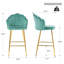 Ensemble de 2 chaises d'appoint rembourrées-1806923228