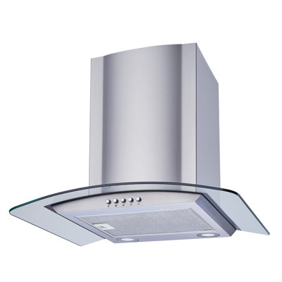 36" 400 CFM Convertible Wall Mount Range Hood in Stainless Steel With Filter Included