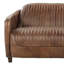  Causeuse en cuir brun 50 po