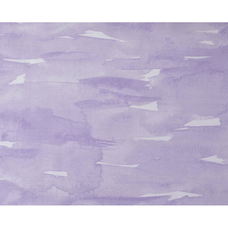 Cotton Sateen Abstract Duvet Cover, Lilac, Full/Queen Duvet Cover + 2 Shams