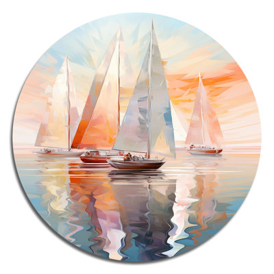 Alyanna - Transportation Round Metal Art