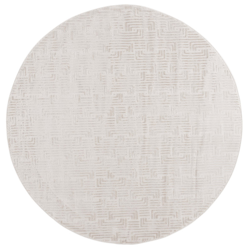 Saylor 100 Performance Geometric Rug, Round 6'3"