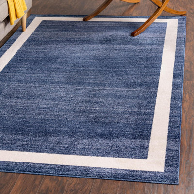 Tapis bleu marine Songul
