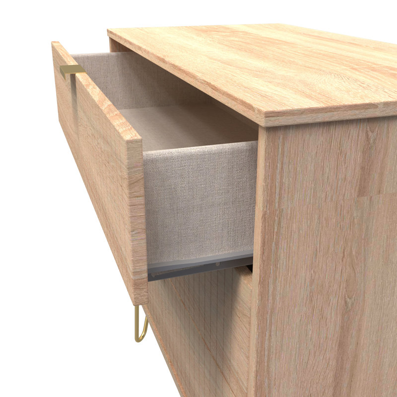 Beranda 3 Drawer Chest (Ready Assembled), Bardolino Oak