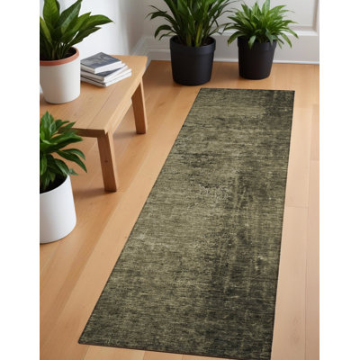 Tapis de couloir d'extérieur 8 po gris