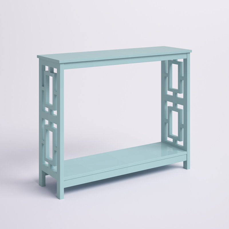 Carmeline 39.50'' Console Table, Sea Foam Blue
