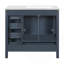 Meuble-lavabo 36 po avec lavabo en céramique 36 po, armoire de rangement abondante, 2 portes à fermeture douce et 5 tiroirs-9028354