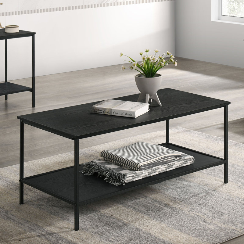 Ensemble de tables basses 3 pièces Ayton, Noir