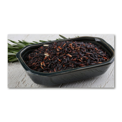 Wild Rice In A Bowl - No Frame Print on Canvas