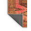 Tapis oriental en laine / polyester tissé à la machine de style oriental orange-525890069