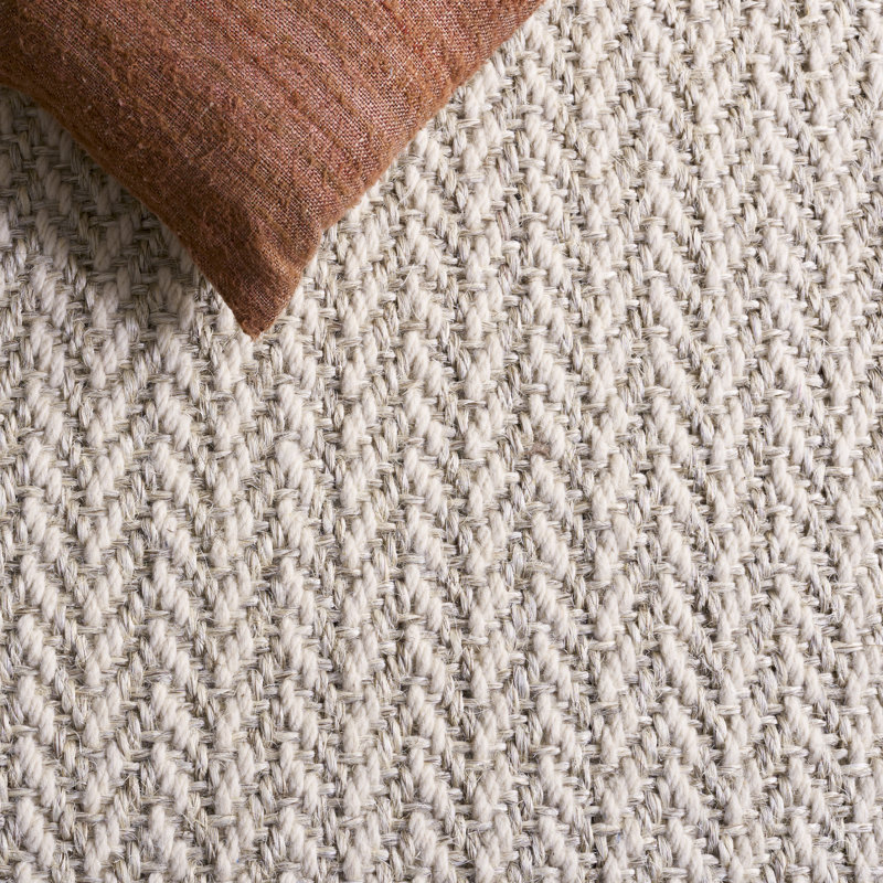 Palm Beach 616 laine à chevrons; Tapis à chevrons en sisal, Rectangle 6 pi x 9 pi