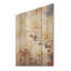 «Beige Chrysanthemums Dream Collage», art mural sur bois de pin naturel-547459697