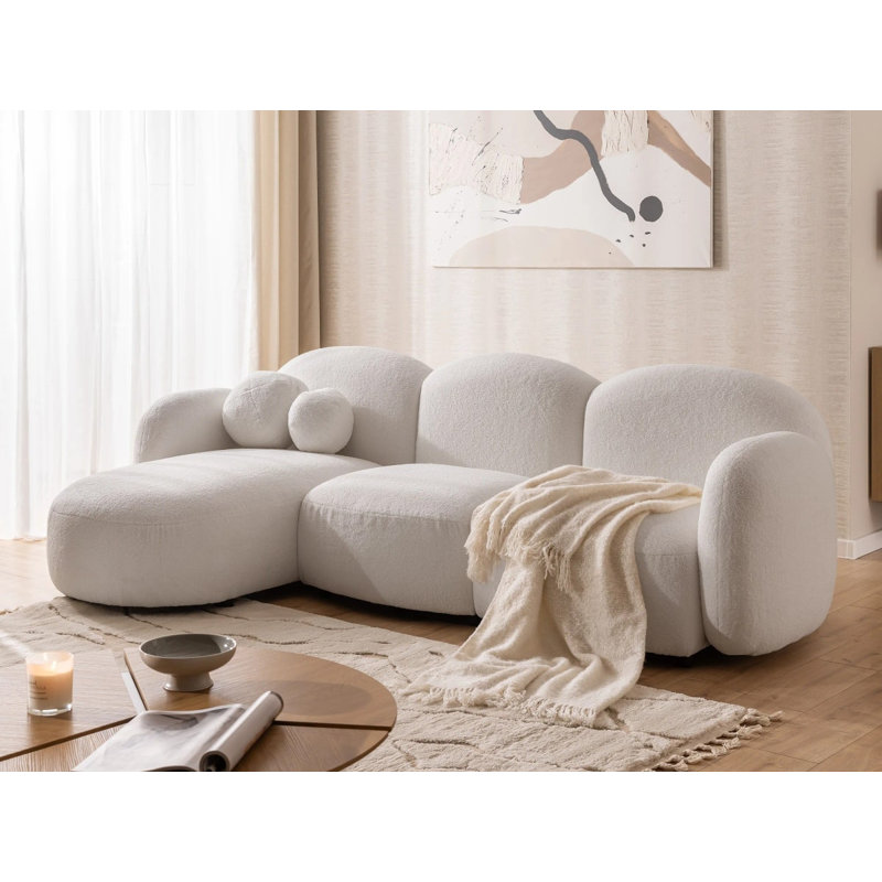 Nuvola Sectional, Left-Hand Facing, White
