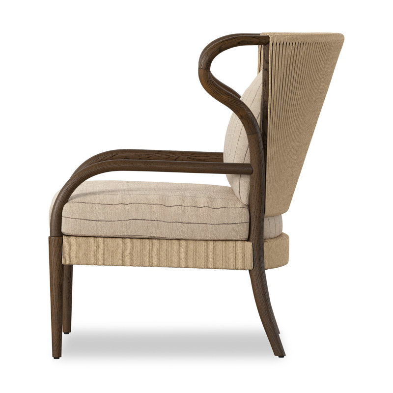 Amira Chair, Cream Striped