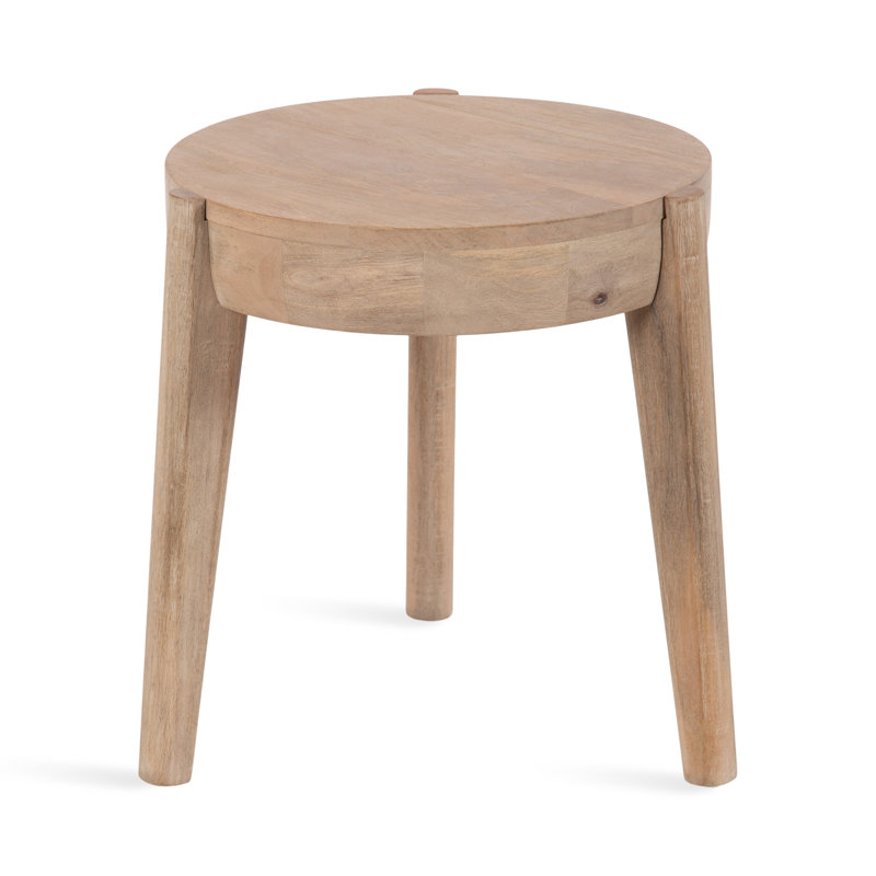 Wooden Round Side Table
