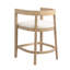 Tabouret de comptoir en bois d'hévéa Gurseese-884158200-875389646