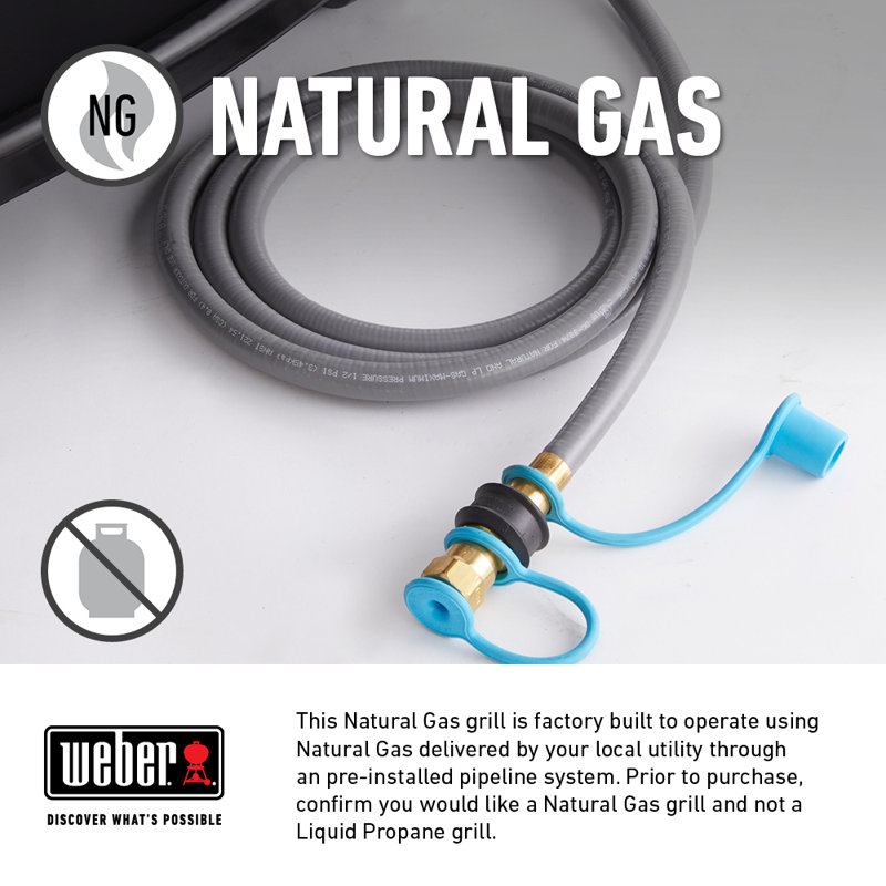 Weber Genesis E-325 Gas Grill	, Black, Natural Gas