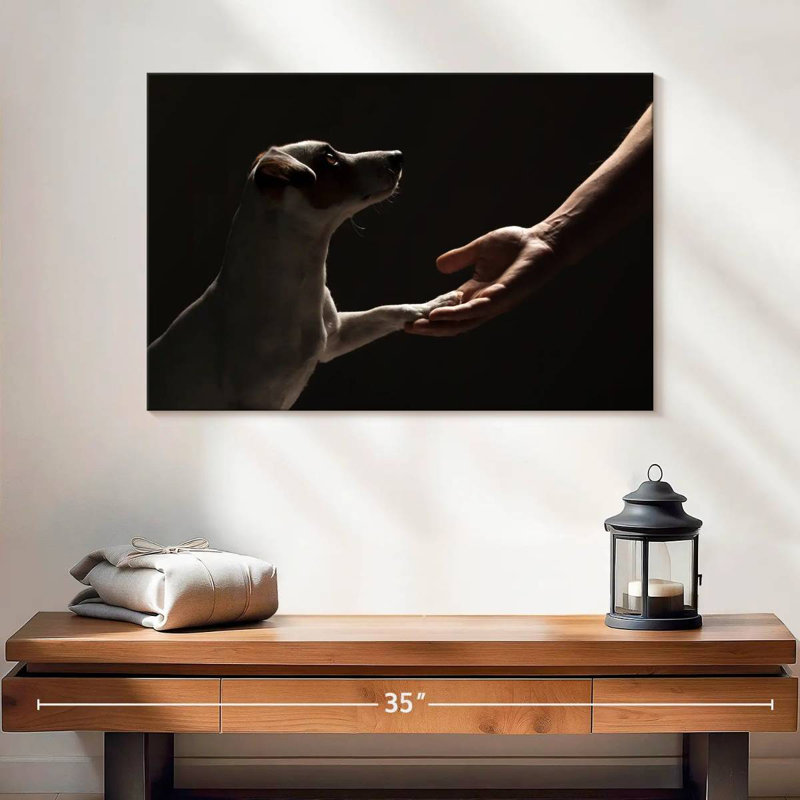 Dog Handshake, 30" H x 45" W