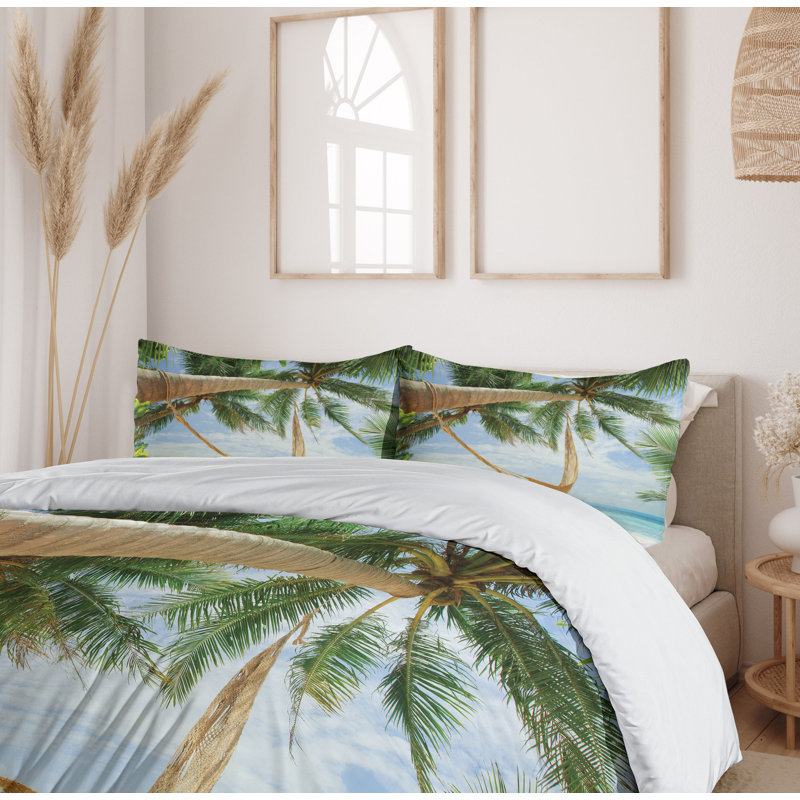 Coastal Polyester Duvet Cover, King Duvet Cover + 2 Shams