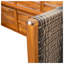Ensemble de salle à manger d'extérieur 3 pièces avec table en bois d'acacia et chaises en rotin tissé à la main, gris et teck-129691924