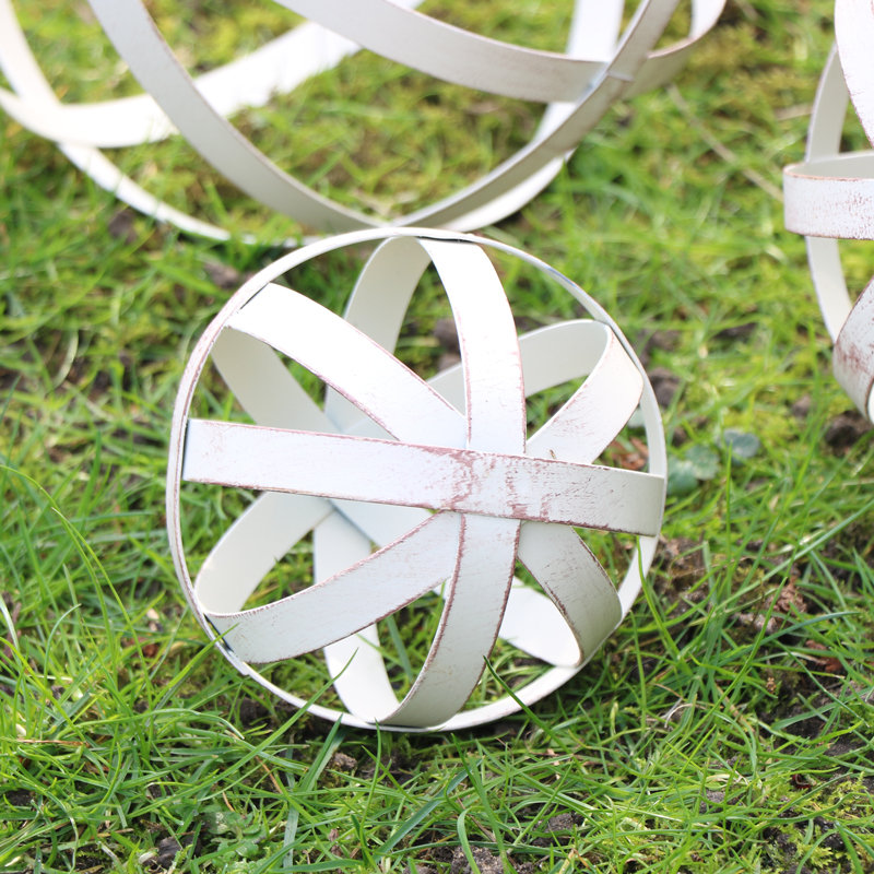 Resendez Metal Planter, Cream