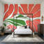 Décoration murale amovible sur fond blanc-126556616-126556613