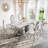 Metal Base Dining Table-655158025-655158027