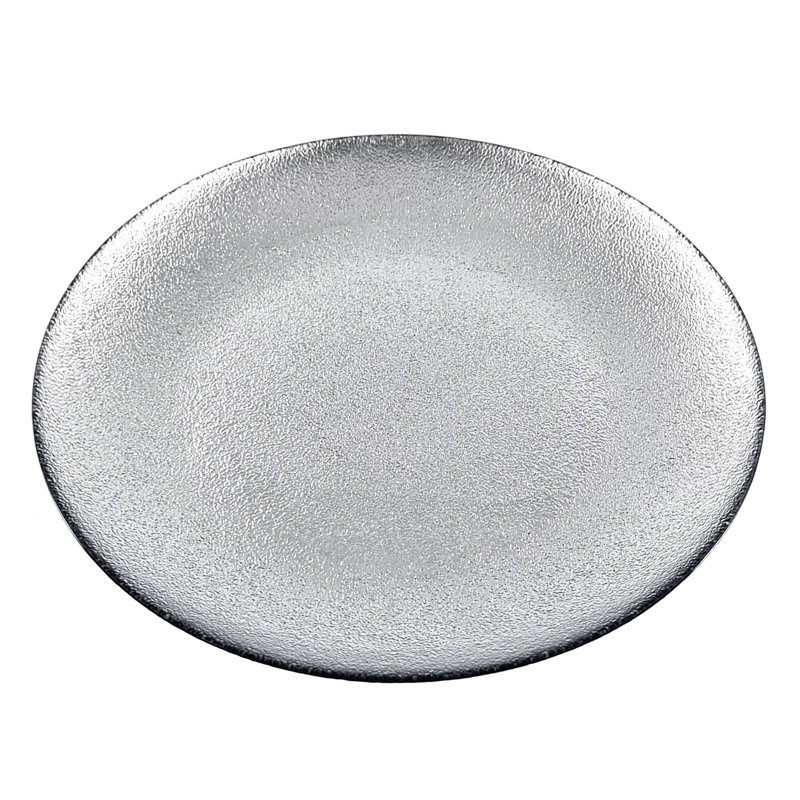 Aura 8.25" Salad or Dessert Plate, Silver