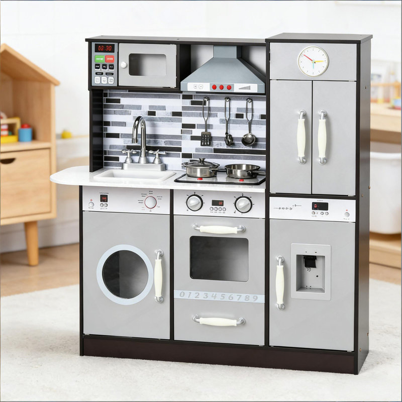 Kitchen Playset,Wooden Play Kitchen