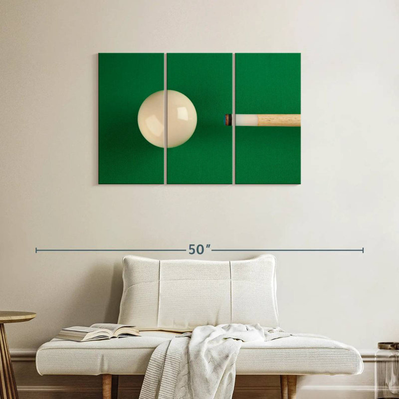 Billard américain, H 24 po x l 38 po