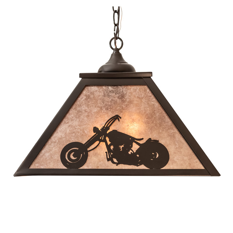 Luminaire suspendu conique unique à 2 lumières