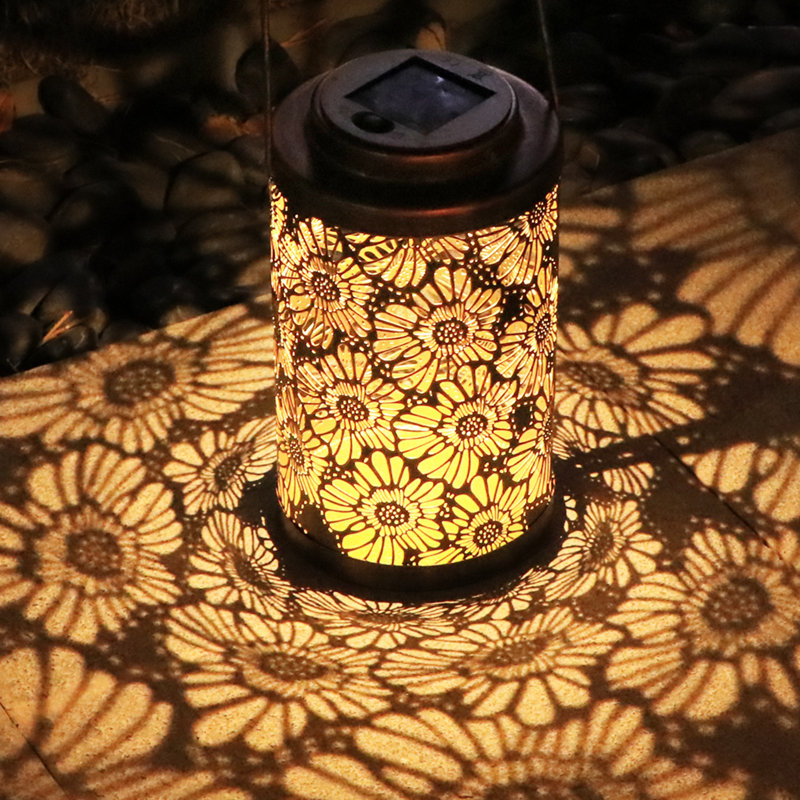 7.5'' Solar Powered Outdoor Hanging Light