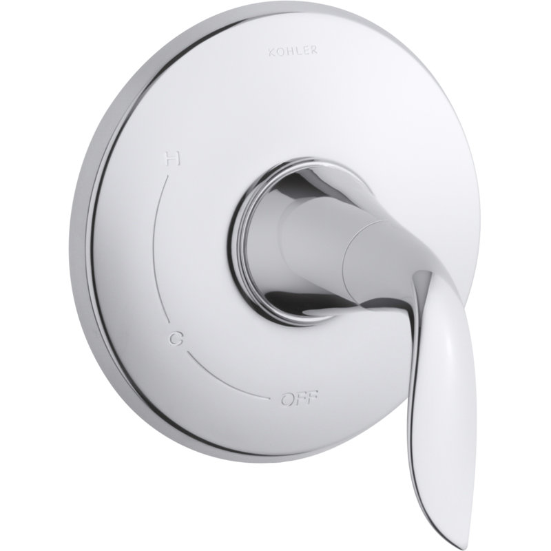 Kohler Refinia Rite-Temp Valve Trim with Lever Handle, Polished Chrome