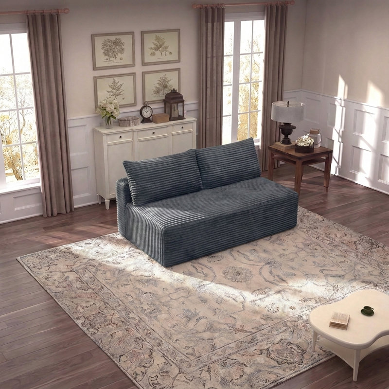 Causeuse modulaire sans accoudoirs, Grey