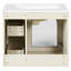 Meuble-lavabo mural 24 po, lavabo en céramique, trop-plein, 2 tiroirs, solutions de rangement intelligentes, assemblage facile, porte vitrée contemporaine pour salle de bain, peu encombrant, facile à installer,-494807295