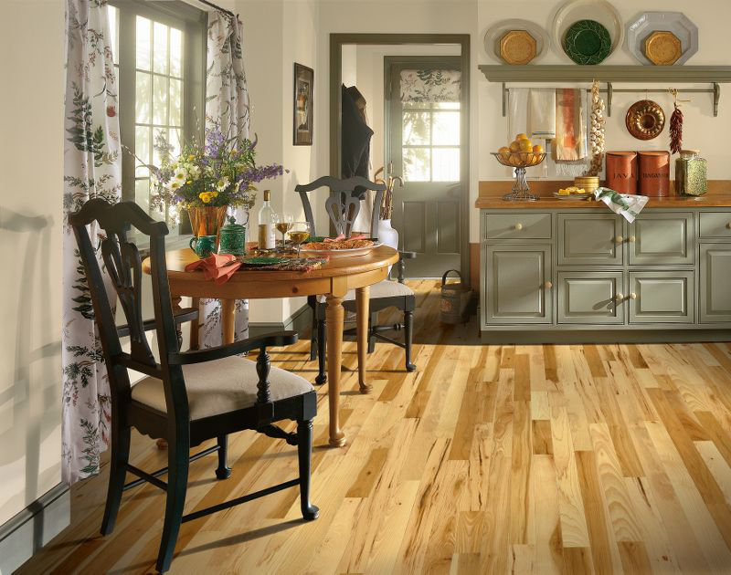 Plancher de bois franc hickory de 3" American Treasures, Brun Oxford, Utilisation
