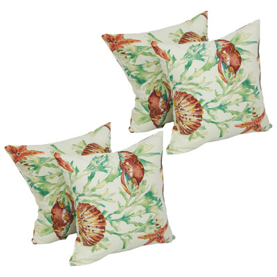 Outdoor Cushion Collection Floral Outdoor Reversible Throw Pillow