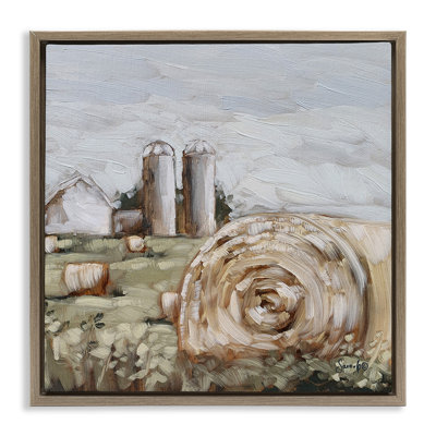 Hay Bales Farmland Pasture
